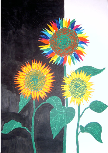 9_Die andere Sonnenblume zwischen Tag und Nacht_2004