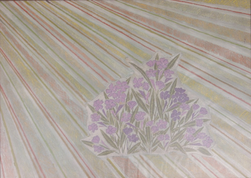 Die Sonne traf den Oleander